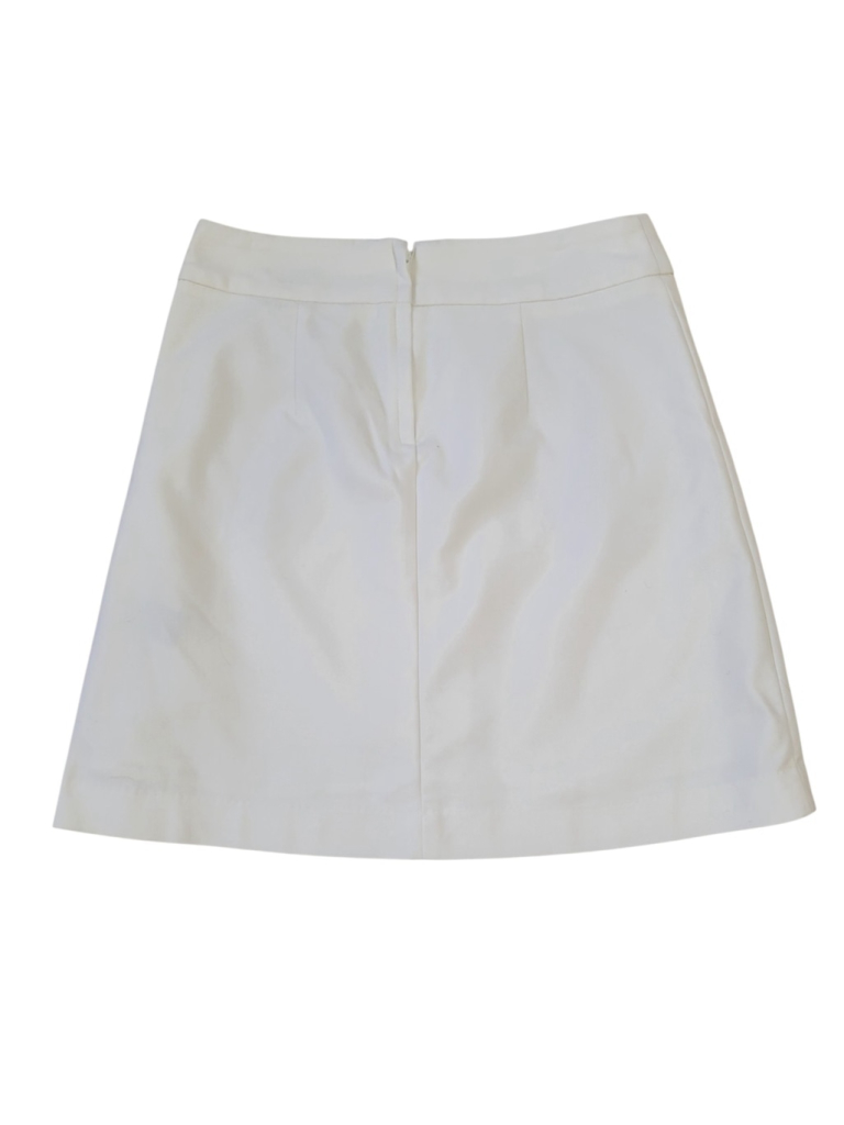 Rw&Co Women's Beige A-Line Mini Skirt Size S/P Waist 28 Length 19 Lined — image 3 of 8